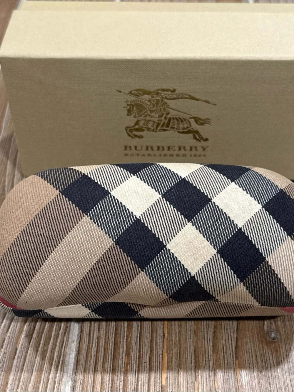 Burberry Cream and Gold Logo Accessory Box